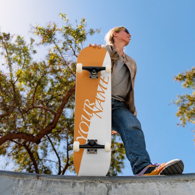 Skateboard Personalizado - Adicione seu nome (Ao ar livre 1)