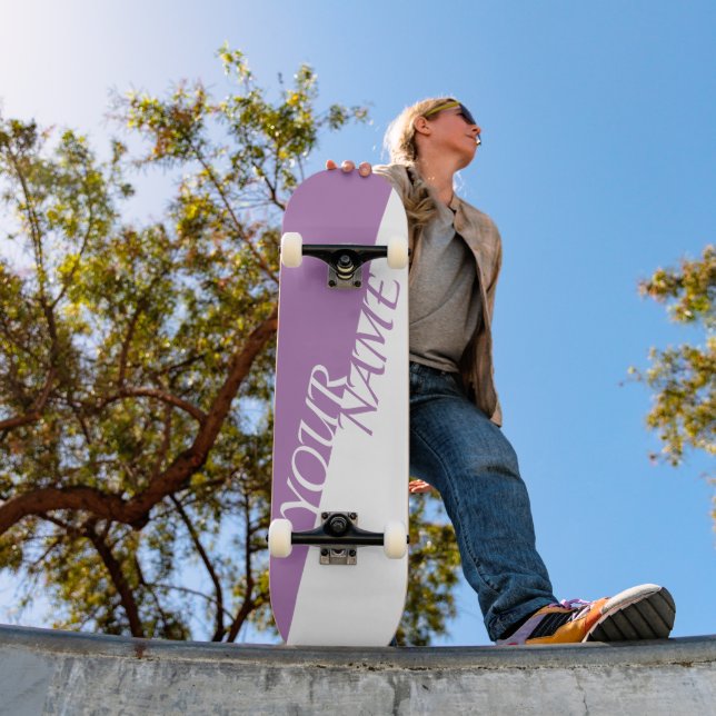 Skateboard Personalizado - Adicione seu nome (Ao ar livre 1)
