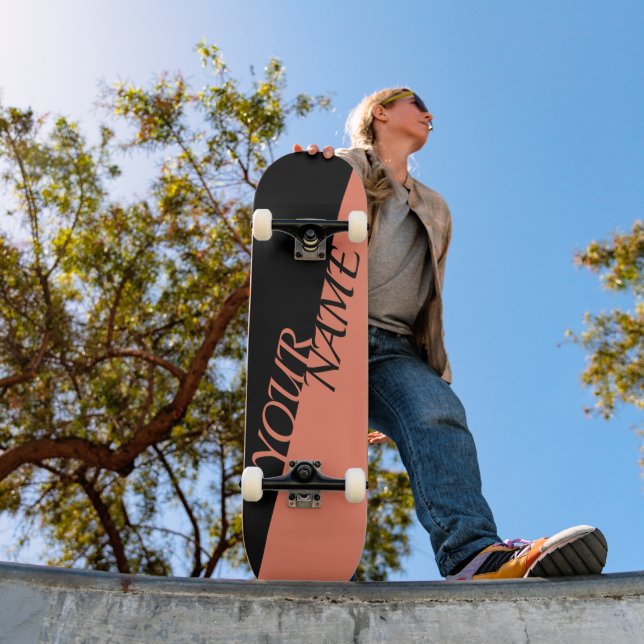 Skateboard Personalizado - Adicione seu nome (Ao ar livre 1)