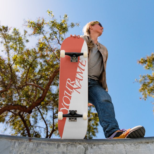 Skateboard Personalizado - Adicione seu nome (Ao ar livre 1)