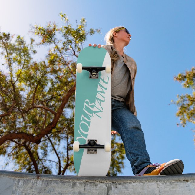 Skateboard Personalizado - Adicione seu nome (Ao ar livre 1)