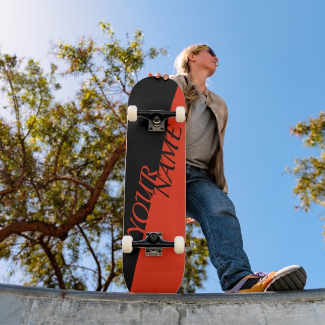 Skateboard Personalizado - Adicione seu nome (Ao ar livre 1)