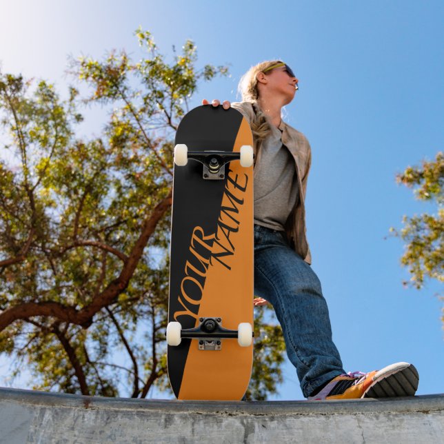 Skateboard Personalizado - Adicione seu nome (Ao ar livre 1)