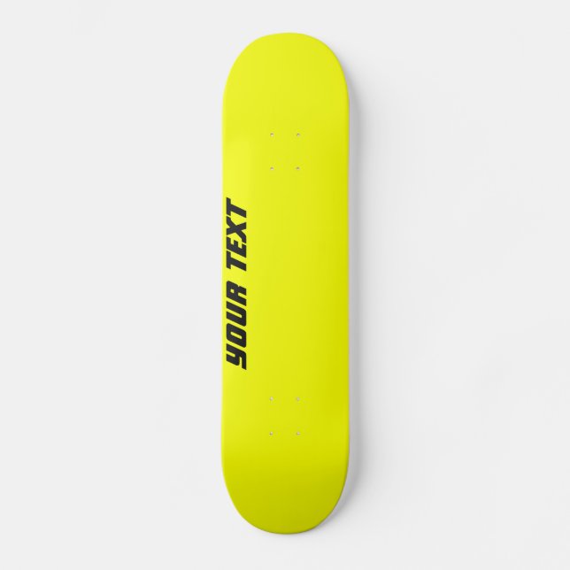 Skateboard Personalizado Amarelo Brilho (Frente)