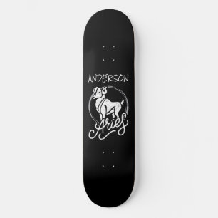 skateboard Personalizado Aries Zodiac - Símbolo Ra