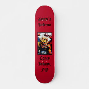 Skateboard Personalizado Dante's Inferno (Vermelho