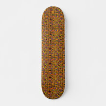 Skateboard Personalizado do Kente Impressão