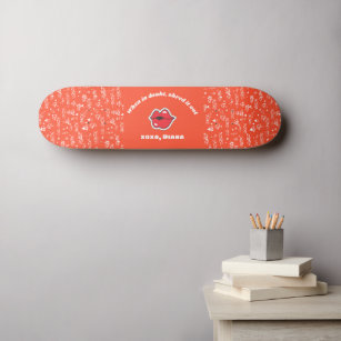 Skateboard personalizado do Red Love