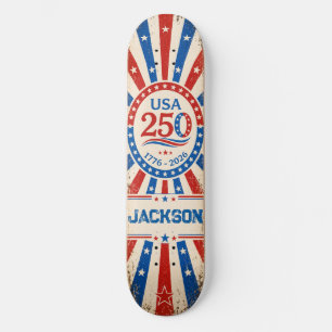 Skateboard Personalizado EUA América 250
