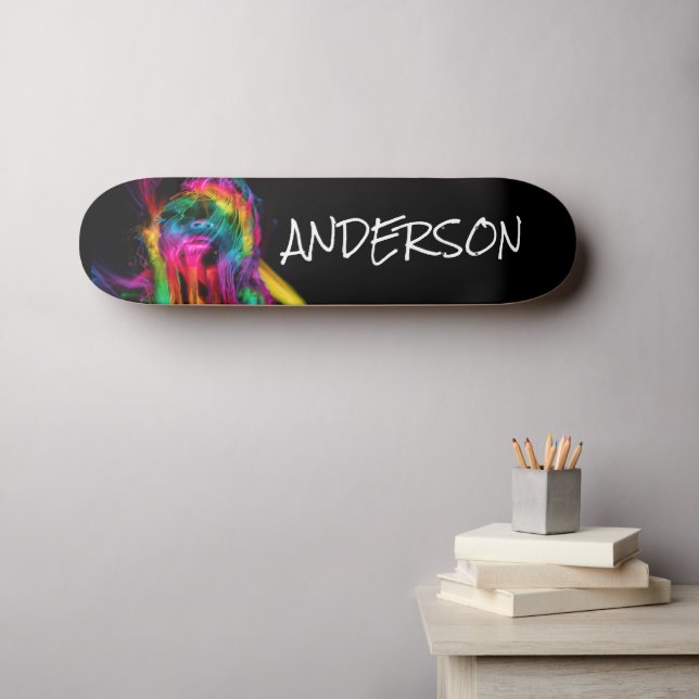Skateboard Personalizado lábios Modernos 2 (Arte de parede (Horz))