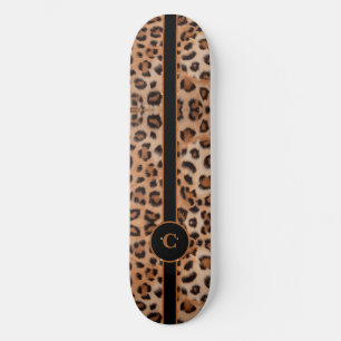 Skateboard Personalizado Leopardo Feroz e Ousado