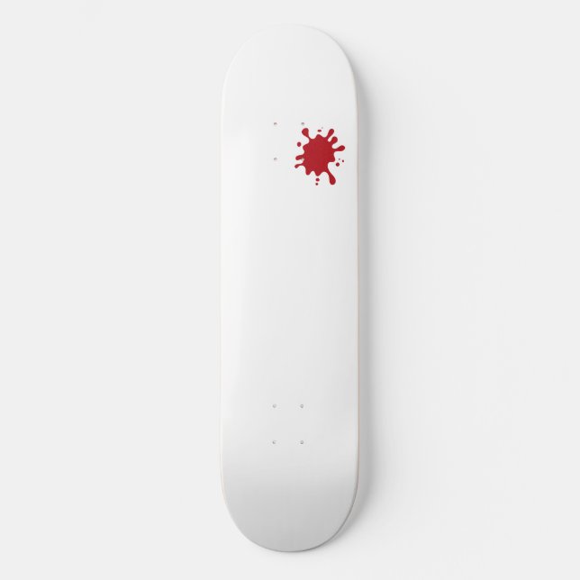 Skateboard Personalizado Vermelho Tomate Mancha (Frente)