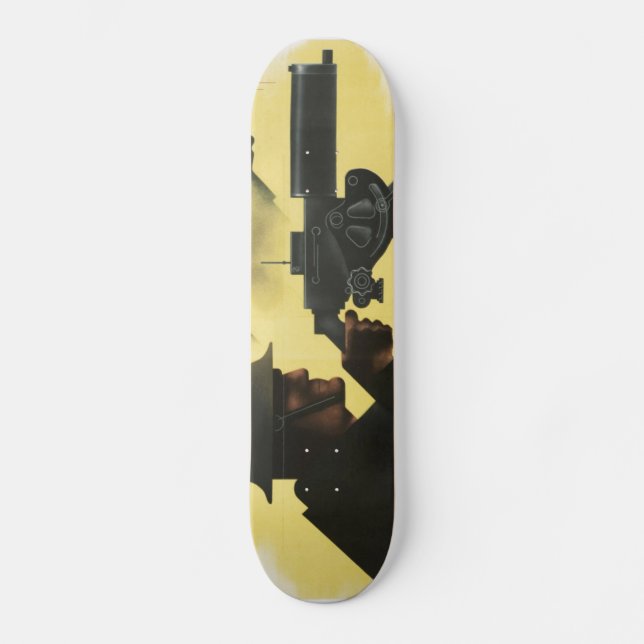 Skateboard Poster Patriótico do WII (Frente)