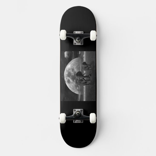 Skateboard preto Elefante (Frente)