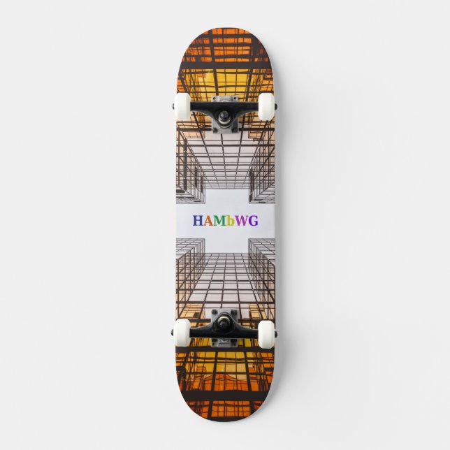 Skateboard projetada pelo HAMbWG - Arquitetura (Frente)