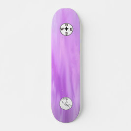 Skateboard Purple Compass & Map