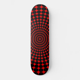 Skateboard Red Hypno