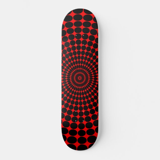 Skateboard Red Hypno (Frente)