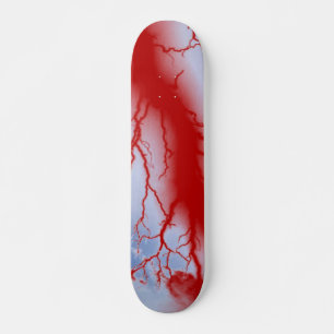 Skateboard Red Lightning