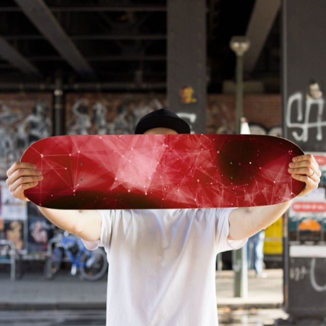 Skateboard Red Nebula | skate de espaço cósmico (Criador carregado)