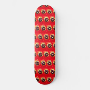 Skateboard Red Tulip