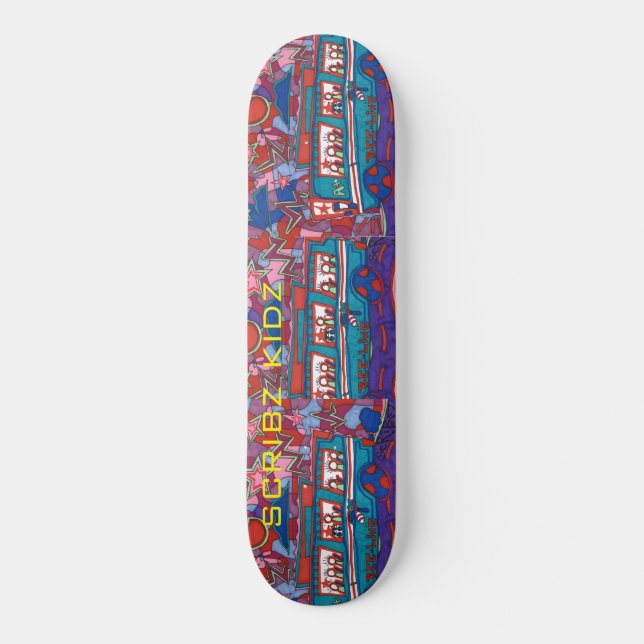 SKATEBOARD SCRIBZ KIDZ / SKATEBOARDS JMT EUA (Frente)