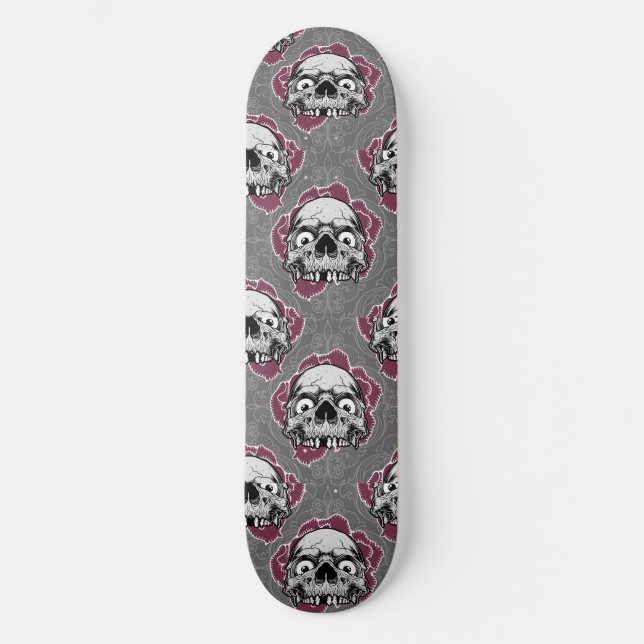 Skateboard Skulls Brown (Frente)