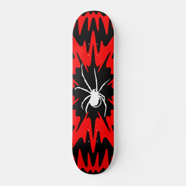 skateboard spider black and red (Frente)