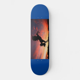 Skateboard Sunrise Unicorn