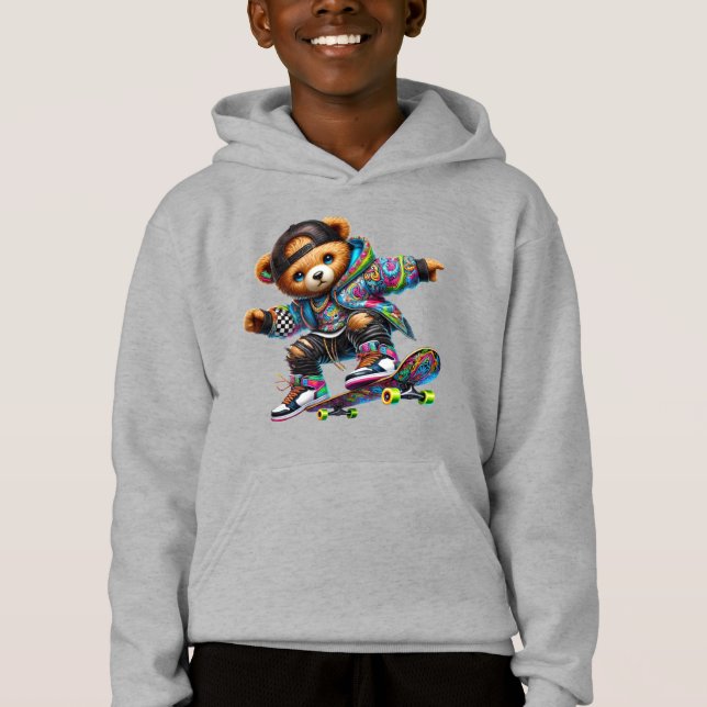 Skateboard Teddy Sweatshirt (Frente)