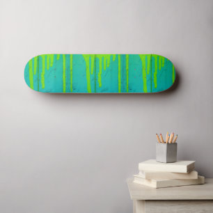 Skateboard turquesa colorido
