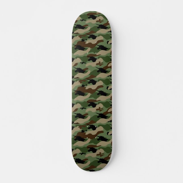 Skateboard Unicorn Camouflage (Frente)