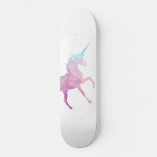 Skateboard Unicorn com textura de Cristal Personal