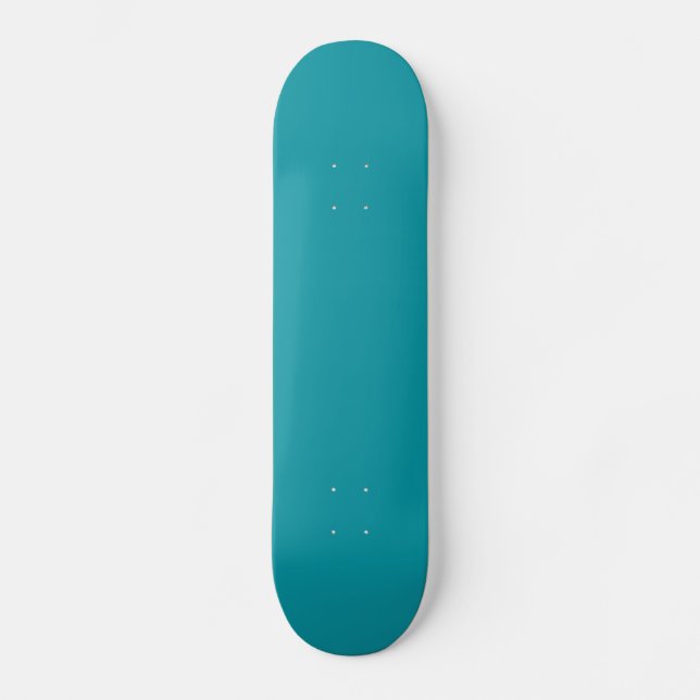 Skateboard Verde-Teal Sólido (Frente)