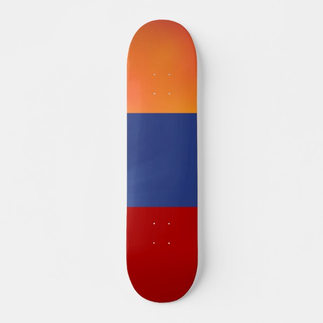 Skateboard Vermelho Azul (Frente)