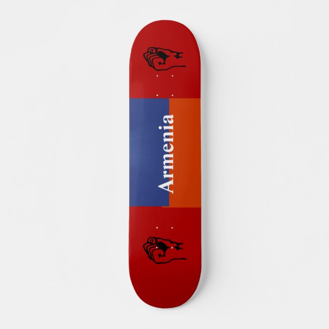 Skateboard Vermelho Azul (Frente)