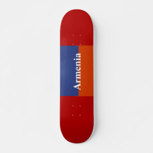Skateboard Vermelho Azul Laranja