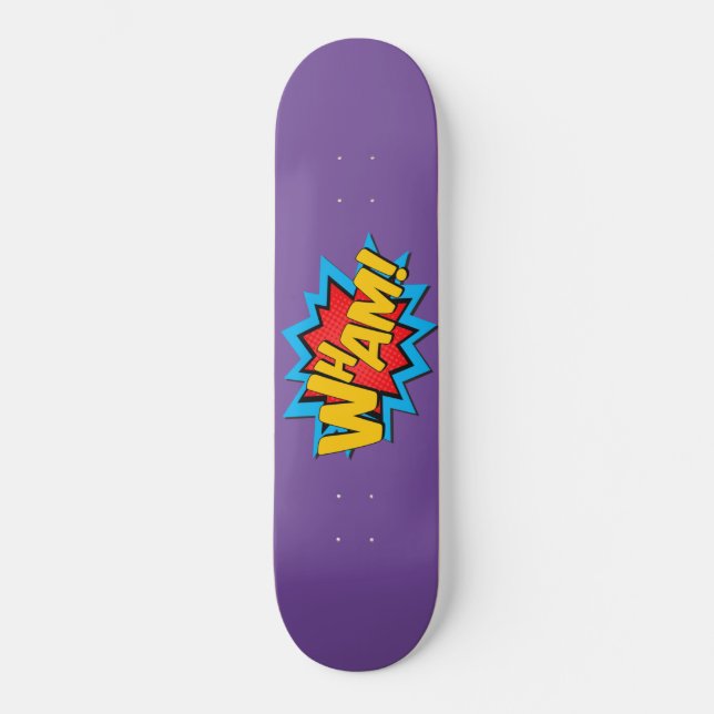 Skateboard - Wham! Roxo (Frente)