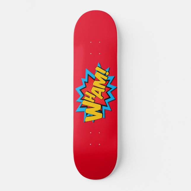 Skateboard - Wham! Vermelho Quente (Frente)