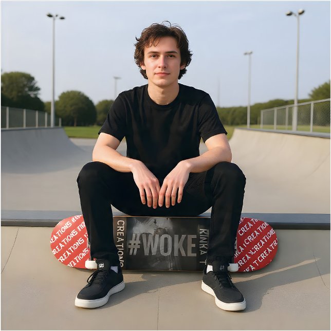 Skateboard WOKE Rojo (Criador carregado)