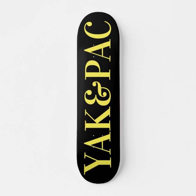 Skateboard YAK & PAK, deck de 7 ¾" (Frente)