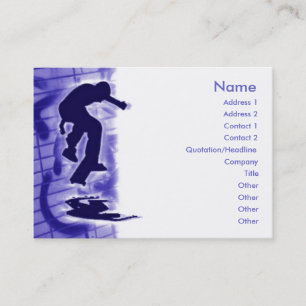 Skateboarder Cartão de visita