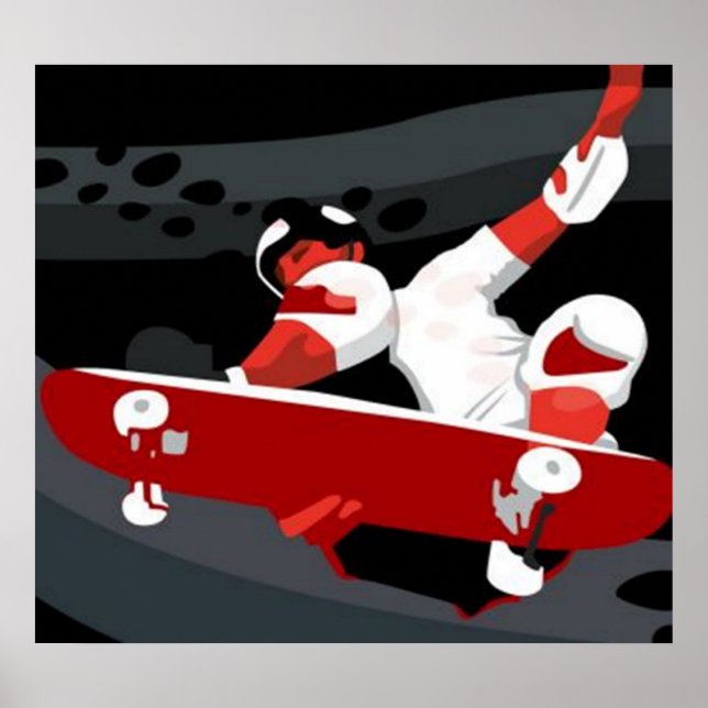 Skater Stunts Poster (Frente)