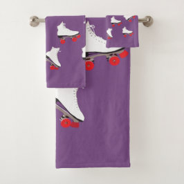 Skates de cilindro branco Conjunto de toalhas da s