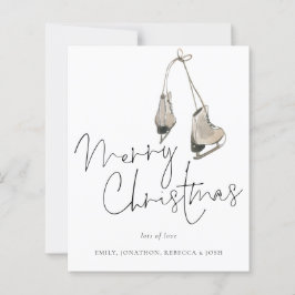 Skates de gelo minimalistas Merecem o Cartão de Na