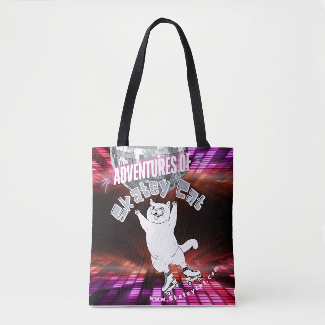 Skatey Cat Tote Bag (Frente)