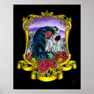 Skeleton Bride Impressão