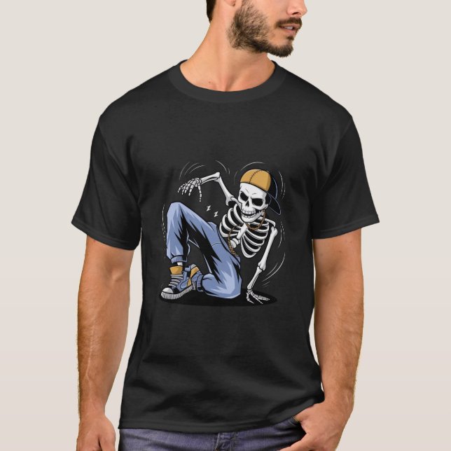 Skeleton Dancer Trend Camiseta Legal (Frente)