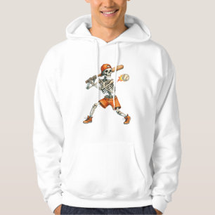 Skeleton engraçado batendo na camisa do dia das br