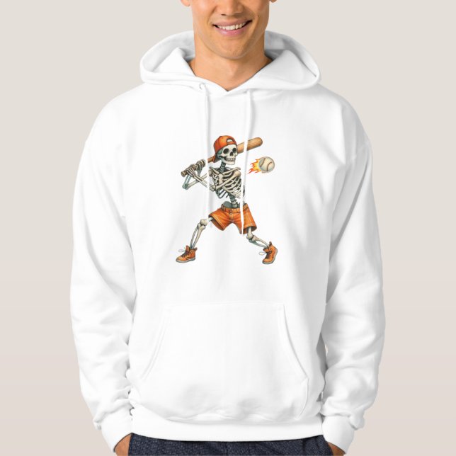 Skeleton engraçado batendo na camisa do dia das br (Frente)